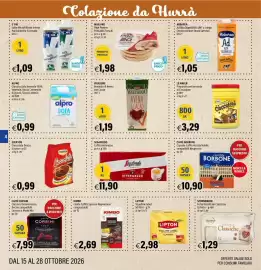Volantino Hurrà Pagina 4: Kimbo Cialde Caffè Espresso Napoletano compostabili €2,69, Lipton tè yellow label classico €2,98