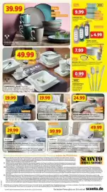 SCONTO Prospekt Seite 8: KOMBISERVICE „Siena“ Steinzeug grau/blau €39,99, COMO SAMT-BETTWÄSCHE „Velvet“ €19,99