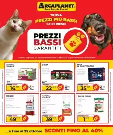 Volantino Arcaplanet Pagina 1: Monge crocchette cane adult all breed agnello riso patate €49,99
