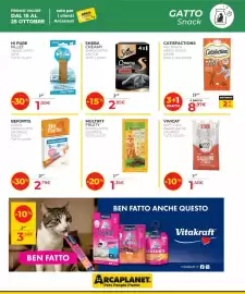 Volantino Arcaplanet Pagina 11: Multifit Fruity Snack Gatto €1,35, Sheba Creamy Snack Gatto €2,85