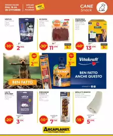 Volantino Arcaplanet Pagina 19: Hi Duck snack cane filetti anatra €11,49, Premiere Chew It Snack Cane €7,19