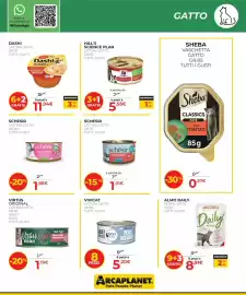 Volantino Arcaplanet Pagina 9: Schesir sardine con salsa di aragosta €1,01, Schesir lattina gatto €1,88