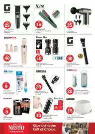 Nesto catalogue Page 38: Krypton RGB Wireless Speaker KNMS5396 €15,00, Olsenmark Rechargeable LED Lantern OME2702 €20,00