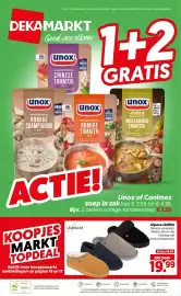 Dekamarkt folder week 43 Pagina 26: Unox of Conimex soep in zak €3,25, Alpaca sloffen €19,99