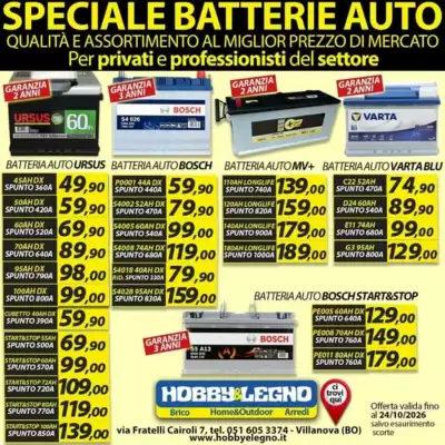 Hobby e Legno (valido fino al 24-10)