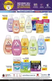 Folheto Carrefour semana 42 Página 7: Shampoo Johnson's Baby €23,99, Sabonete liquido Johnson's Baby Tipos €17,59