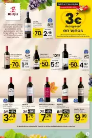 Folleto Eroski Página 9: Otoñal - d.o.ca. rioja, crianza, tinto €8,20, Faustino v - d.o.ca. rioja, reserva, tinto €10,95