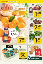 Folleto Eroski Página 2: Uva morada granel €2,49, Cebolla chata malla €2,29