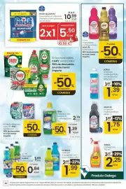 Folleto Eroski Página 30: Finish Quantum €5,50, Estrella lejía con detergente 2 en 1 €1,99