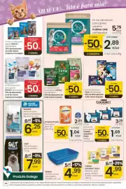 Folleto Eroski Página 32: Purina gourmet perle €1,69, Catisfactions snack para gatos de pollo €1,04