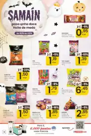 Folleto Eroski Página 38: Frutal caramelo azúcar sin gluten €6,45, Mastia caramelos masticables €1,79
