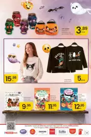 Folleto Eroski Página 39: Marcus Pocus 9. Ruedas embrujadas €11,95, Anna Kadabra. Guía secreta de Halloween €12,95