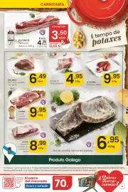 Folleto Eroski Página 9: Morros de cerdo salados €4,95, Gisva - panceta curada sin costilla en trozos €8,99