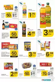 Folleto Aliprox Página 5: Abril - aceite de oliva virgen extra €4,45, Nesquik - cacao soluble €3,70