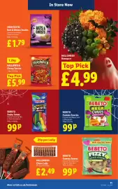 Lidl leaflet week 43 Page 15: Bebeto gummy goozies €0,99, Halloween Booquet €4,99