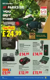 Lidl leaflet week 43 Page 26: Parkside cross line laser or laser distance measurer €14,99