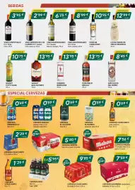 Folleto Masymas Página 11: Cerveza Alhambra tradicional €7,59, Cerveza Cruzcampo €9,85