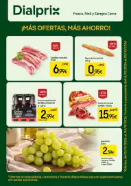 Folleto Dialprix Página 1: Costillas carnudas €6,99, Estrella Galicia Mini €2,99