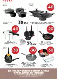 Catálogo Hipercor Página 28: Tasty de Monix sartenes €39,95, Basics baterías de aluminio fundido por piezas sueltas savour