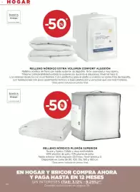 Catálogo Hipercor Página 30: Basics relleno nórdico extra volumen confort algodón