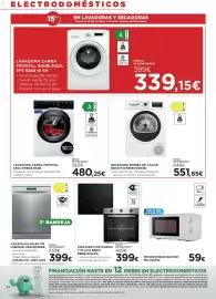 Catálogo Hipercor Página 34: AEG lavadora carga frontal LFE6G54H4B €480,25, Bosch secadora bomba de calor WTR85V00ESB €551,65