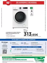 Catálogo Hipercor Página 40: Midea lavadora de carga frontal mf110w80ba10/w-es €313,65
