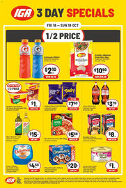 IGA catalogue Page 2: Fantastic Cup Noodles 45-70g or Bowl Noodles 85g Selected Varieties €1,00