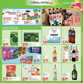 Volantino Carni e Affini Supermercati Pagina 7: Sorgesana acqua minerale naturale oligominerale €1,80, Ferrero gelato €2,99