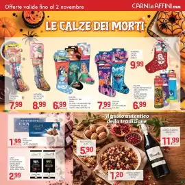 Volantino Carni e Affini Supermercati Pagina 9: Calza Dolfin €6,99, Lindt Tavoletta €1,99