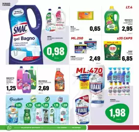 Volantino Emporio Amato Pagina 14: Mr.Muscle tubi & scarichi gel €2,69, Finish curalavastoviglie limone-classico €2,49