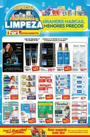 Tabloide Fort Atacadista Página 1: Fralda Pampers Pants €109,90, Fralda mili love & care mega €47,90
