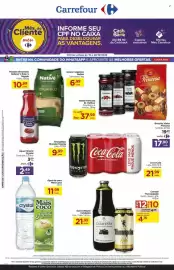 Folheto Carrefour Página 1: Monster - energético energy €9,99, Coca-cola €21,99