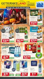 Getränkeland Prospekt Seite 1: Pilsner Urquell €16,99, Glashäger Mineralwasser €6,49