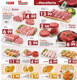 Volantino IperSisa Pagina 5: Pollo bianco sovracosce €4,99, Salsiccia di suino €4,99