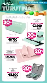 Catálogo La Anonima Página 16: Biosports set de mancuernas €55.900,00, Biosports yoga mat €23.900,00