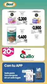 Catálogo La Anonima Página 8: Best champiñones en trozos €2.300,00, Best garbanzos €1.400,00