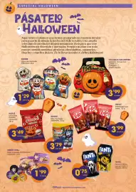 Folleto Supermercados Plaza Página 2: Simón Coll bolsa monedas de chocolate halloween €1,99