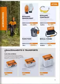 Catálogo Stihl Página 15: Luvas dynamic sensolight €13,20, Viseira de proteção function €29,90