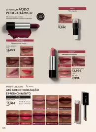 Folheto O Boticário Página 162: Make b. batom glossy €12,99, Refil hot brown €9,99