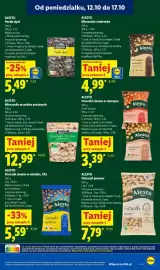 Lidl gazetka Strona 99: Fistaszki prażone Alesto €7,79, Orzeszki ziemne w skorupce Alesto €3,39