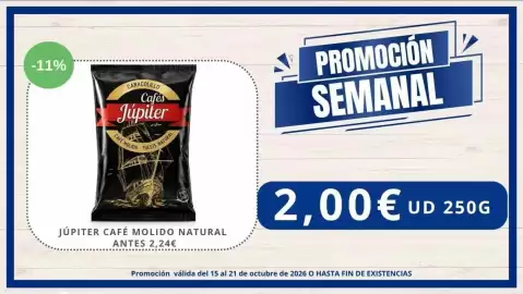 Folleto Cash Jesuman semana 42 Página 1: Cafe molido natural €2,00