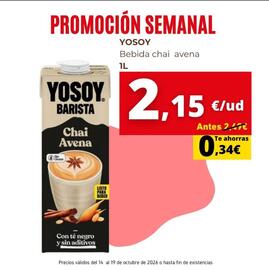 Folleto Tu Trébol Hipermercados Página 4: Yosoy - bebida chai avena €2,15