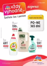 Dm drogerie leták Strana 1: Distribuováno prostřednictvím PNS. Datum vydání 15.10.2026 dm vždy výhodně,- Šetřete čas i
