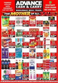Advance Cash n Carry catalogue week 42 Page 1: Rama Margarine €709,99, Cadbury Dairy Milk Slabs €193,99