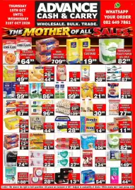 Advance Cash n Carry catalogue week 42 Page 5: Pampers Wipes €27,99, Sunshine D Original Margarine €21,99