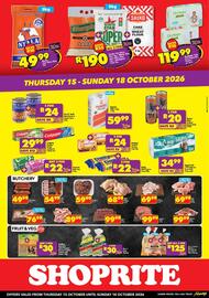 Shoprite catalogue Page 2: Sasko Cake Wheat Flour + White Star Super Maize Meal + Champion Samp €190,00