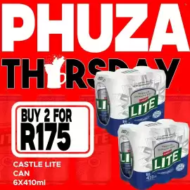 Supa Store catalogue Page 2: CASTLE LITE CAN 6X410ml €175,00
