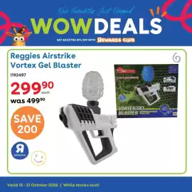 ToysRUs catalogue week 42 Page 2: Reggies Airstrike Vortex Gel Blaster €299,90