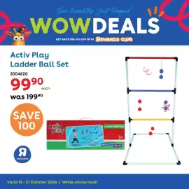 ToysRUs catalogue week 42 Page 6: Activ Play Ladder Ball Set €99,90