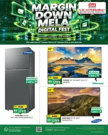 KM Trading catalogue Page 6: Samsung fridge rt50c6404s9ae-r €1.749,00, Hisense 4k smart qled tv €1.299,00